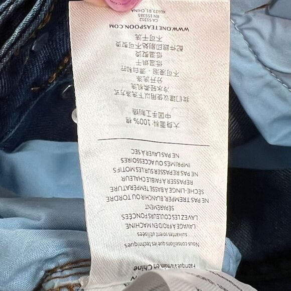 One Teaspoon Jeans Men 33R Blue Moon Mr Classics Rigid Denim Straight Button Fly - Picture 11 of 12